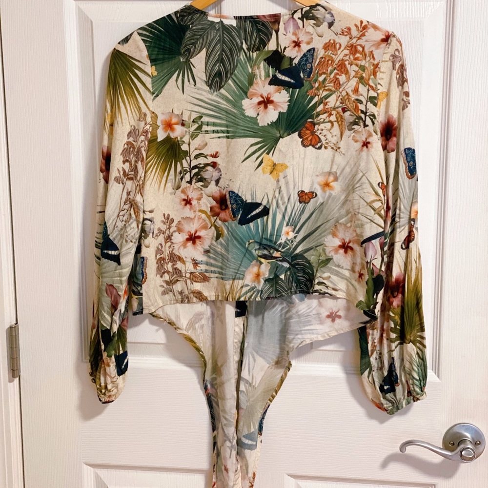 Tropical Button Down Top - image 3